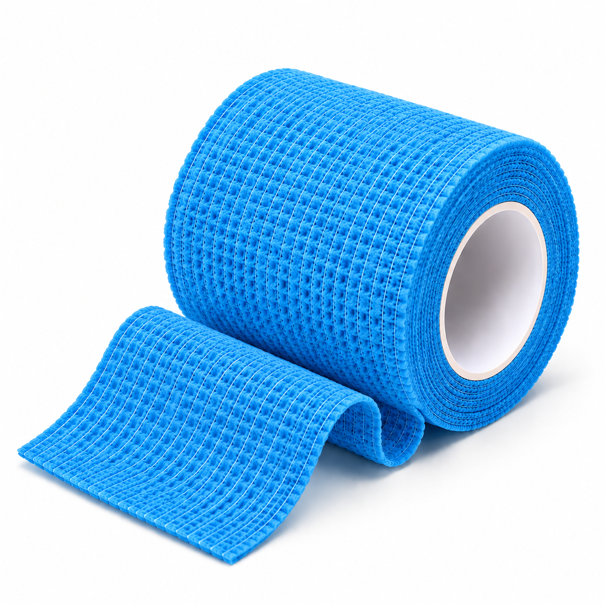 Rouleau de bande cohésive sportive bleue