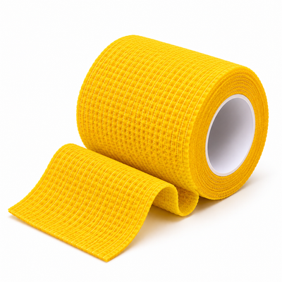 Rouleau de bande cohésive sportive jaune