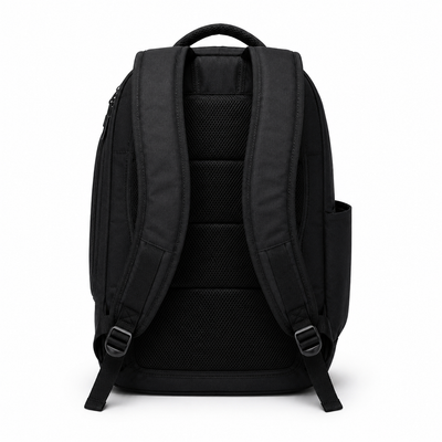 Dos rembourré et bretelles du sac à dos de sport noir