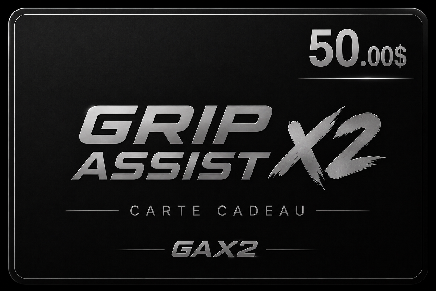 Carte cadeau 25.00$ à 100.00$