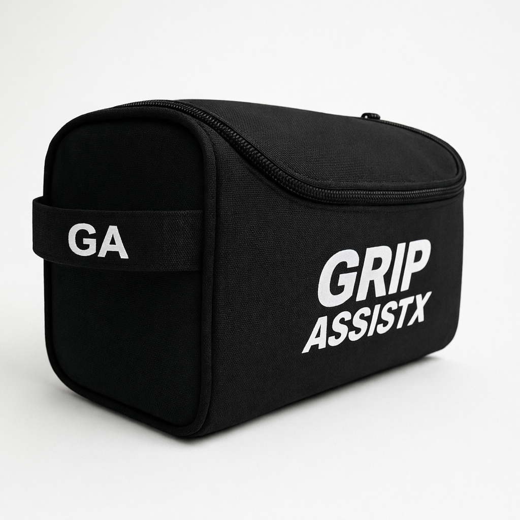 Trousse de rangement noire Grip Assist X2 à fermeture éclair et poignée latérale