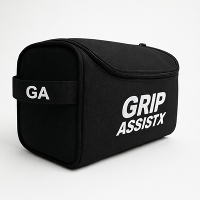 Trousse de rangement noire Grip Assist X2 à fermeture éclair et poignée latérale