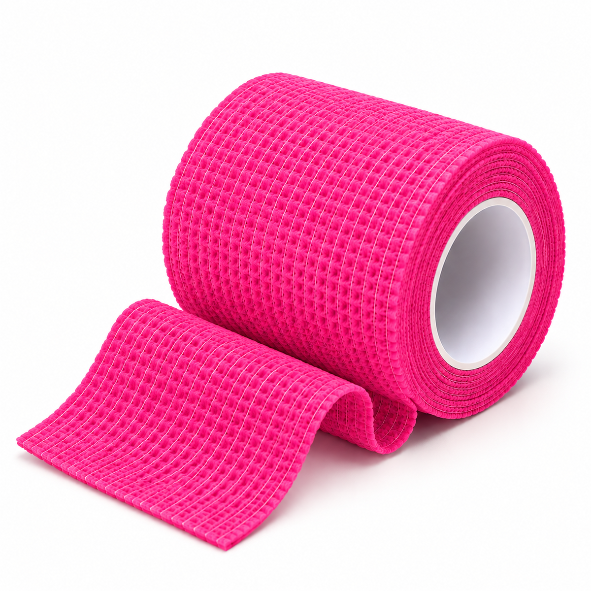 Rouleau de bande cohésive sportive rose fluo
